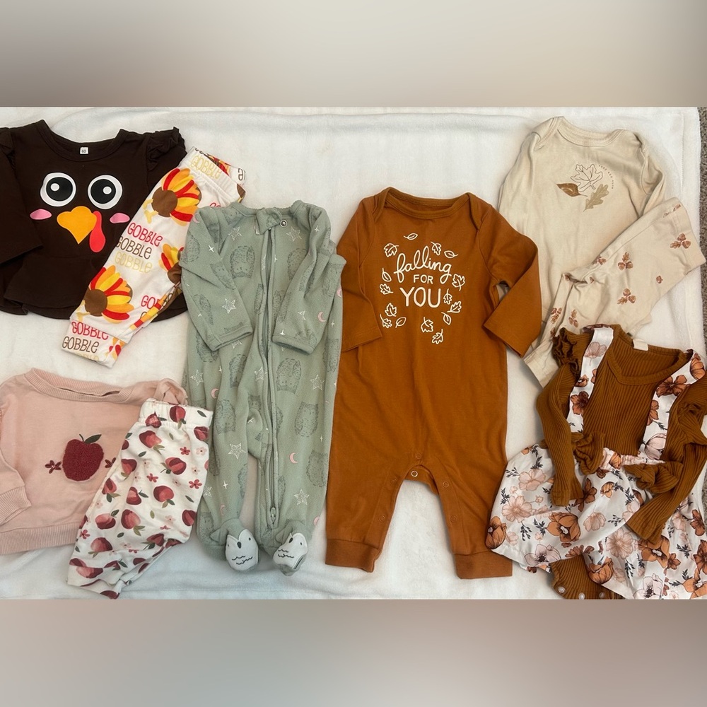 Brown 'Falling for You' Kids One Piece